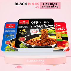 Thùng 24 khay mì xào hải sản/spaghetty/bò sa tế/tương đen Vifon khay 90g
