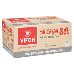 Thùng 24 khay mì xào hải sản/spaghetty/bò sa tế/tương đen Vifon khay 90g