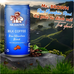 Lốc 12 lon cà phê Mr.Brown Blue Moutain 240ml