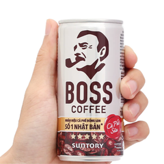 Thùng 24 lon cà phê sữa Boss 180ml
