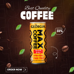 Thùng 24 lon cà phê sữa Georgia Max Coffee 180ml