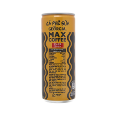 Thùng 24 lon cà phê sữa Georgia Max Coffee 180ml