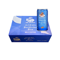 Thùng 24 lon Café lon Mr.Brown Blue Moutain 240ml