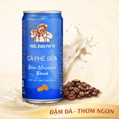 Thùng 24 lon Café lon Mr.Brown Blue Moutain 240ml