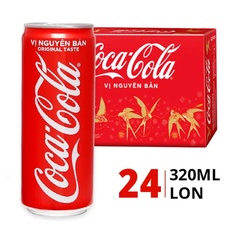 Thùng 24 lon nước ngọt Coca Cola 320ml