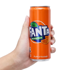 Thùng 24 lon nước ngọt Fanta cam 320ml