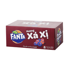 Thùng 24 lon nước ngọt Fanta xá xị 320ml