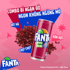 Thùng 24 lon nước ngọt Fanta xá xị 320ml