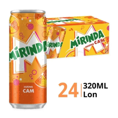 Thùng 24 lon nước ngọt Mirinda cam 320ml