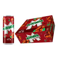 Thùng 24 lon nước ngọt Mirinda xá xị 320ml