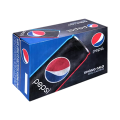 Thùng 24 lon nước ngọt Pepsi không calo 320ml