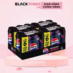 Thùng 24 lon nước  ngọt Pepsi không calo vị phúc bồn tử 320ml