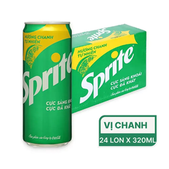 Thùng 24 lon nước ngọt Sprite chanh 320ml