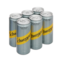 Thùng 24 lon nước soda Schweppes không đường 320ml