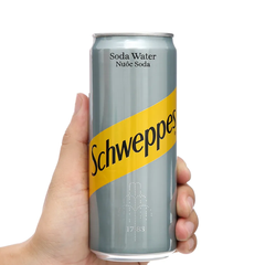 Thùng 24 lon nước soda Schweppes không đường 320ml