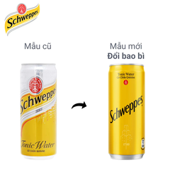 Thùng 24 lon nước soda Schweppes Tonic Water 320ml