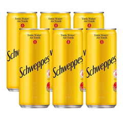 Thùng 24 lon nước soda Schweppes Tonic Water 320ml