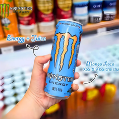Thùng 24 lon nước tăng lực Monster Energy Mango vị xoài 355ml