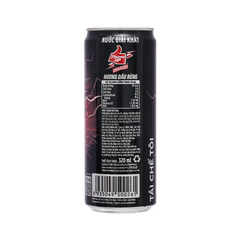 Thùng 24 lon nước tăng lực Thums Up Charged hương dâu rừng 320ml