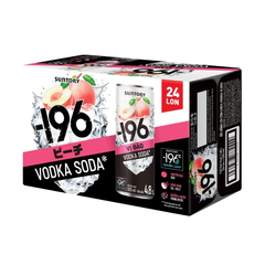 Thùng 24 lon nước uống có cồn -196 vodka voda vị đào 320ml