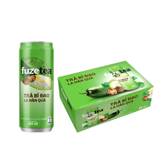 Thùng 24 lon trà bí đao la hán quả Fuzetea+ 320ml