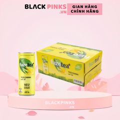 Thùng 24 lon trà chanh sả Fuzetea+ 320ml