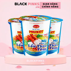 Thùng 24 ly mì Miliket vị lẩu thái tôm ly 65g
