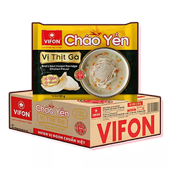 Thùng 30 gói cháo yến Vifon vị gà/thịt bằm gói 50g