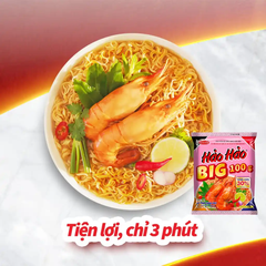 Thùng 30 gói mì Big 100 Hảo Hảo tôm chua cay 100g