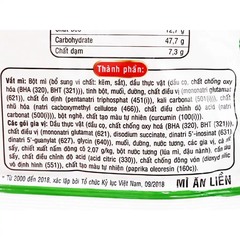 Thùng 30 gói mì chay Hảo Hảo rau nấm 74g