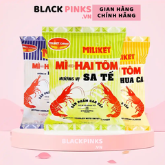 Thùng 30 gói mì Miliket Hai Tôm sa tế/hải sản/tôm chua cay gói 75g