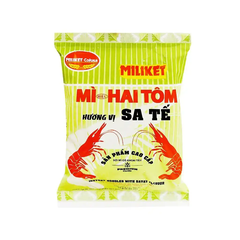 Thùng 30 gói mì Miliket Hai Tôm sa tế/hải sản/tôm chua cay gói 75g