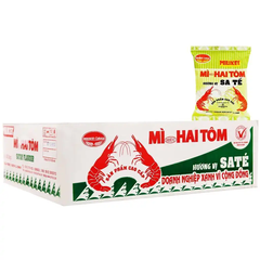 Thùng 30 gói mì Miliket Hai Tôm sa tế/hải sản/tôm chua cay gói 75g