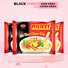 Thùng 30 gói mì Miliket tôm chua cay gói 65g