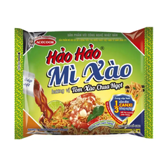 Thùng 30 gói mì xào khô Hảo Hảo tôm chua ngọt/tôm hành gói 75g