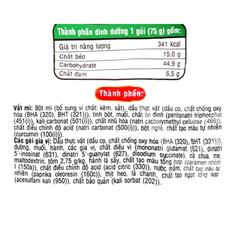 Thùng 30 gói mì xào khô Hảo Hảo tôm chua ngọt/tôm hành gói 75g