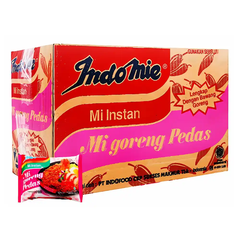 Thùng 40 gói mì xào khô Indomie vị đặc biệt/cay nồng/bò cay/sườn gói 85g