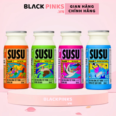 Thùng 48 chai sữa chua uống tiệt trùng Susu hương dâu/cam/táo nho/việt quất chuối 80ml