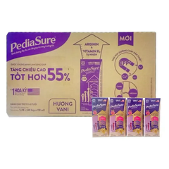[Thùng 48 hộp] Sữa bột pha sẵn Abbott Pediasure hương vani 110ml cho bé 1 - 10 tuổi