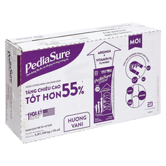 [Thùng 48 hộp] Sữa bột pha sẵn Abbott Pediasure hương vani 110ml cho bé 1 - 10 tuổi