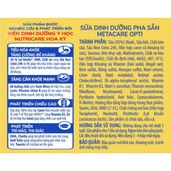 Thùng 48 hộp sữa bột pha sẵn Nutricare MetaCare Opti 110ml