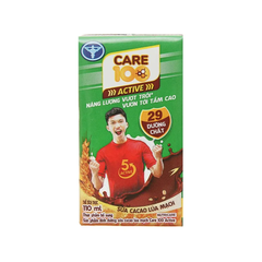 Thùng 48 hộp sữa cacao lúa mạch Care 100 Active 110ml