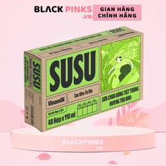 Thùng 48 hộp sữa chua uống tiệt trùng Susu hương táo nho/cam/dâu 110ml