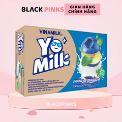 Thùng 48 hộp sữa chua uống tiệt trùng Vinamilk Yomilk hương cam/dâu/việt quất bạc hà 170ml