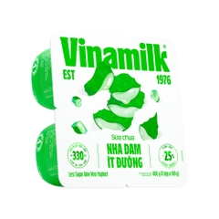 Thùng 48 hộp sữa chua Vinamilk nha đam có đường/ít đường bổ sung collagen 100g