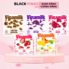 Thùng 48 hộp sữa chua Vinamilk trái cây/dâu/lựu đỏ ít đường/nếp cẩm/trân châu đường đen 100g