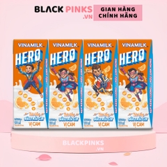 Thùng 48 hộp sữa trái cây Vinamilk Hero vị dâu/cam 110/180ml