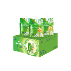 Thùng 48 túi nước uống giàu canxi Fujiwa vị chanh 270ml