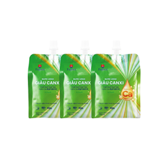 Thùng 48 túi nước uống giàu canxi Fujiwa vị chanh 270ml