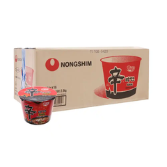 Thùng 6/12 ly mì cay Shin red Nongshim ly 67g